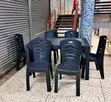 1 Rectangular Table + 6 Plastic Woven Chairs - 1