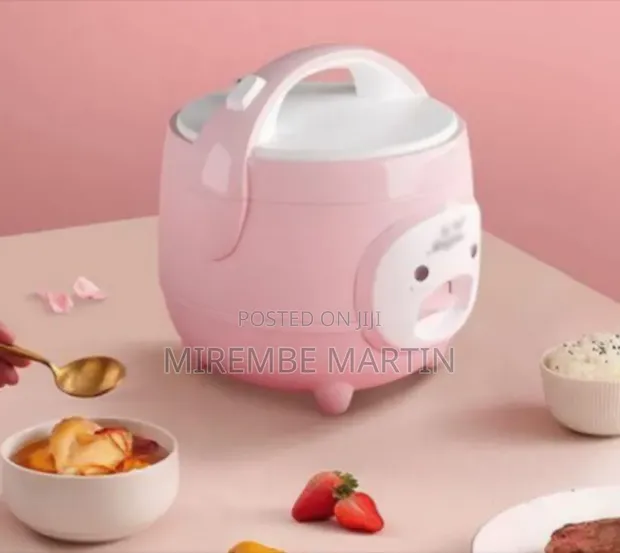 Elegant Compact Electric Rice Cooker with Steam Function - 1