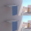 Stainless Steel Folding Wall-Mounted Clothes Drying Rack - 2