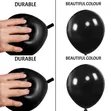 12 Inch Black and Yellow Latex Balloons - 1