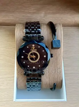 Viguer Ladies Unique Wrist Watch with Fancy Bracelet