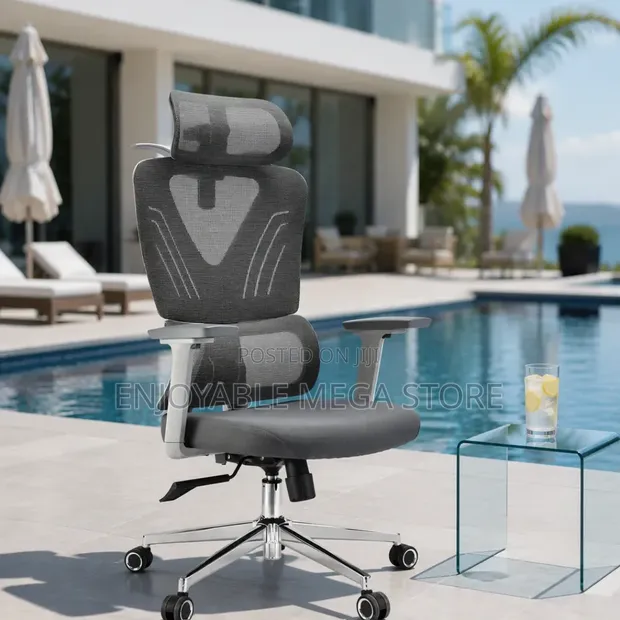 Ergonomic Lumbar Back Support Office Chair - Brand New - 1