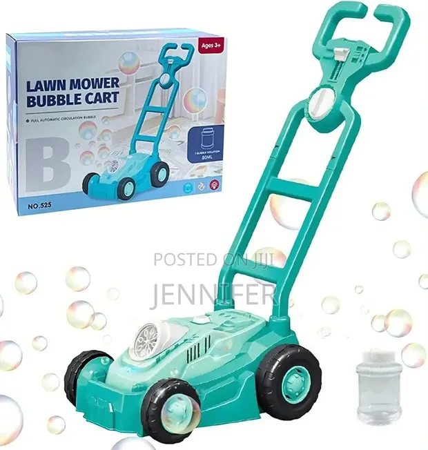 Automatic Bubble Blowing Mower with Bubble Bottle - 1