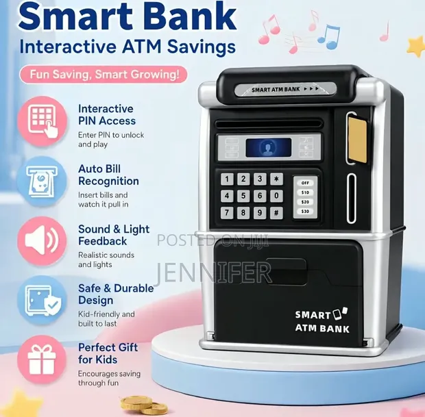 Kids Smart Interactive ATM Money Saving Box - 1