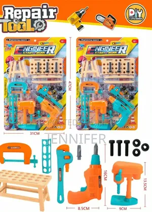 Children's Plastic Construction Toy Tool Set