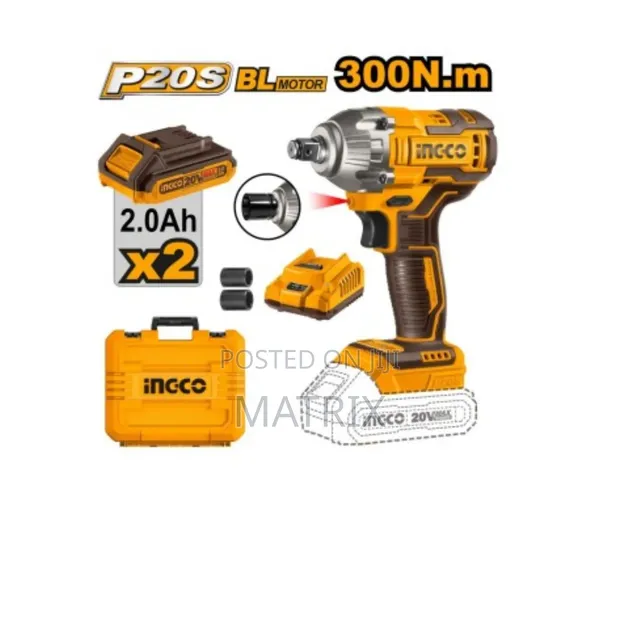 INGCO Lithium Ion Impact Wrench 20V Brushless - 1