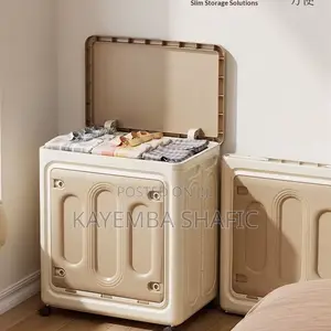 120L Foldable Storage Box Organizer with Wheels