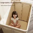 120L Foldable Storage Box Organizer with Wheels - 2