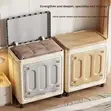 120L Foldable Storage Box Organizer with Wheels - 3