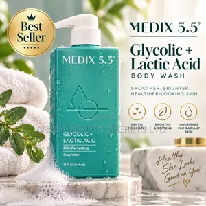 Medix 5.5 Glycolic + Lactic Acid Skin Perfecting Body Wash - 15 Fl Oz