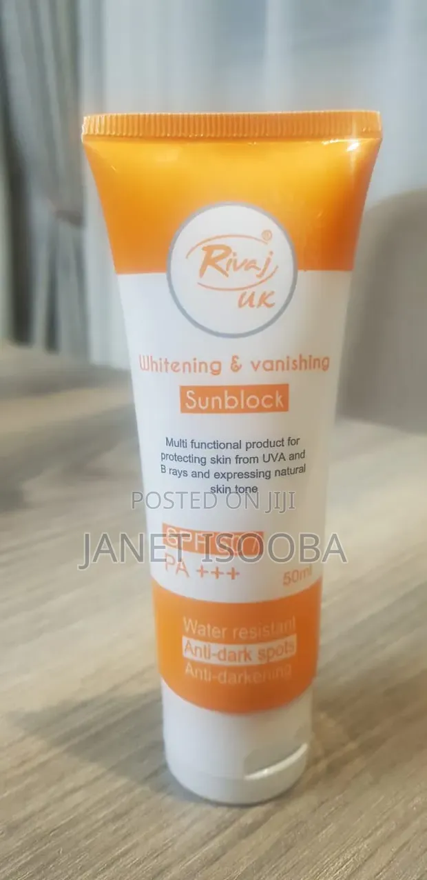 Rivaj UK Whitening and Vanishing Sun Cream - 1