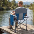 Heavy-Duty Folding Camping Director's Chair with Table & Cup Holder - 4