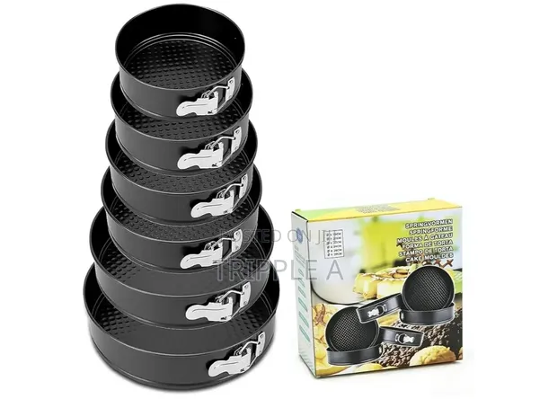 6 Piece Non-Stick Springform Cake Pan Set - 1
