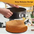 6 Piece Non-Stick Springform Cake Pan Set - 2