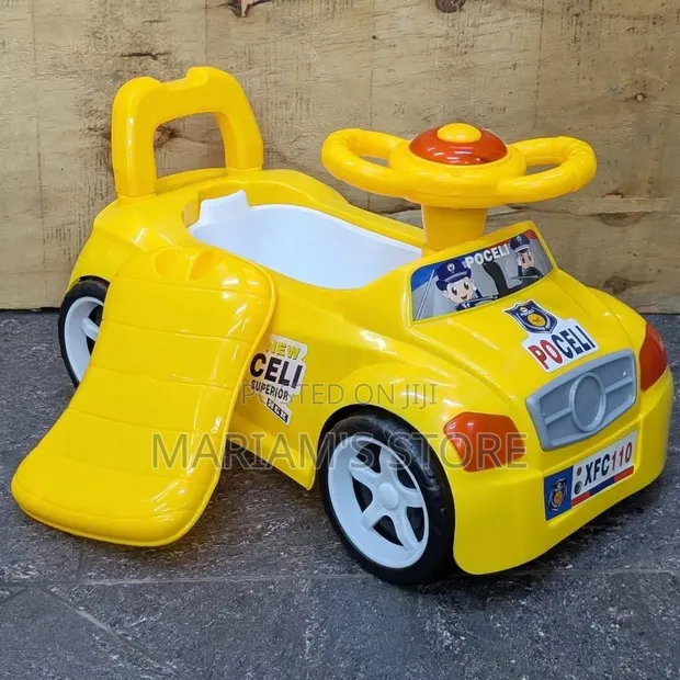 2-in-1 Baby Police Car Potty & Ride-On Toy - 1