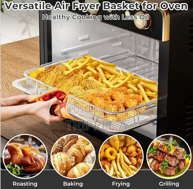 Stainless Steel Air Fryer Basket for Oven - 1