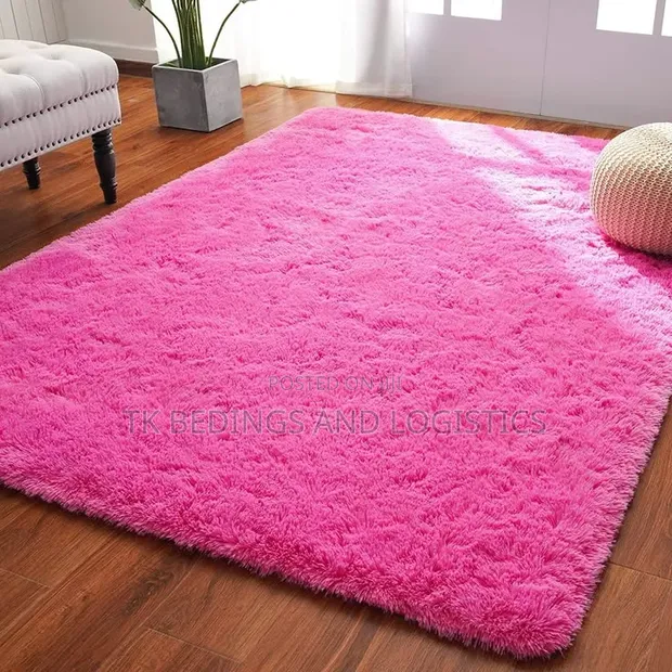 Pink Fluffy Carpet - 1