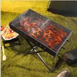 Portable Folding Charcoal Barbecue Grill - 2