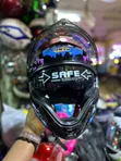 American Safety Black Full-Face Dual-Visor Motorcycle Helmet - 1