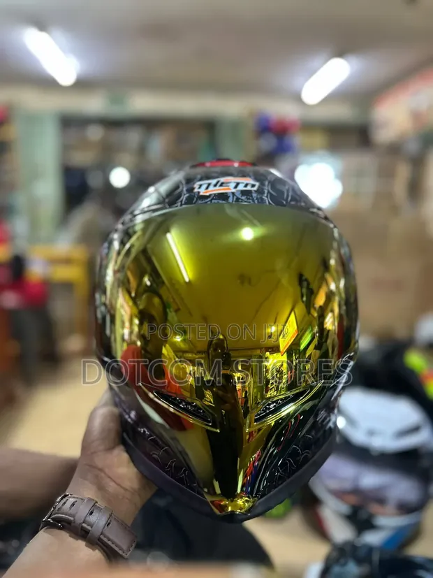ILM MF509 Mythology-Gold Full-Face Motorcycle Helmet - 1