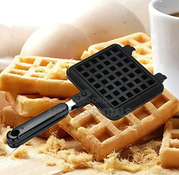 Non-Electric Stove-Top Waffle Baking Mold - 1