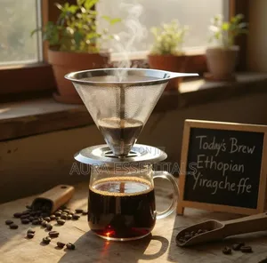 Reusable Stainless Steel Pour-Over Coffee Filter