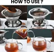 Reusable Stainless Steel Pour-Over Coffee Filter - 3