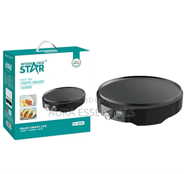 Winning Star Electric Crepe Maker - 1200W - 1
