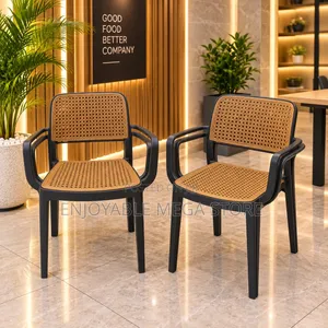 Mesh Aerated Back Plastic Chairs with Armrests