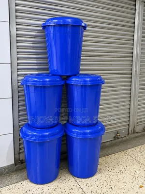 60L Heavy Duty Plastic Storage Buckets