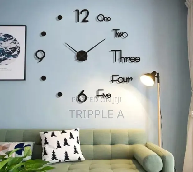 Large 3D DIY Wall Clock - 1
