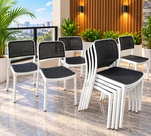 Brand New Strong Plastic Chairs with Armrests