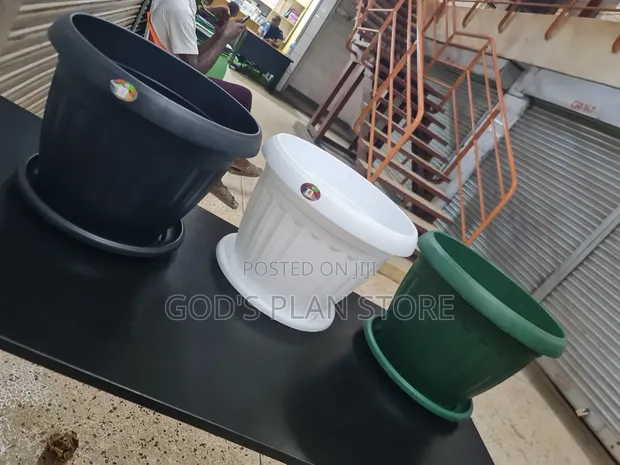Massive Plastic Flower Pots - 1