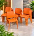 Premium Stackable Plastic Chairs (Brand New) - 2