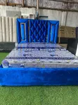 Brand New 5x6 Bed with Stripes - Blue - 2