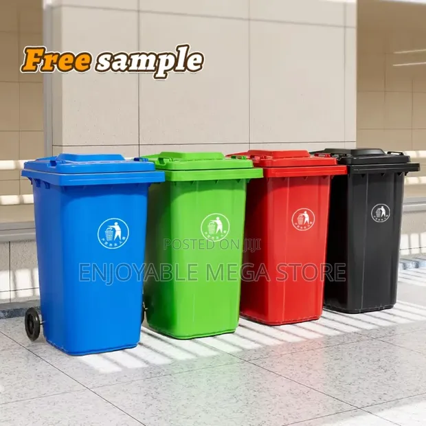Brand New Heavy-Duty Plastic Dust Bins - 1