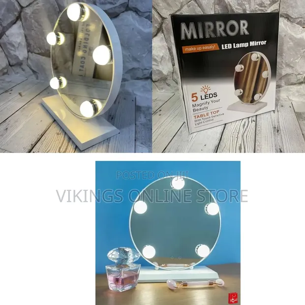 5-LED Magnifying Makeup Mirror Lamp - 1