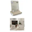 4-LED Dimmable Makeup Mirror with Storage Base - 2