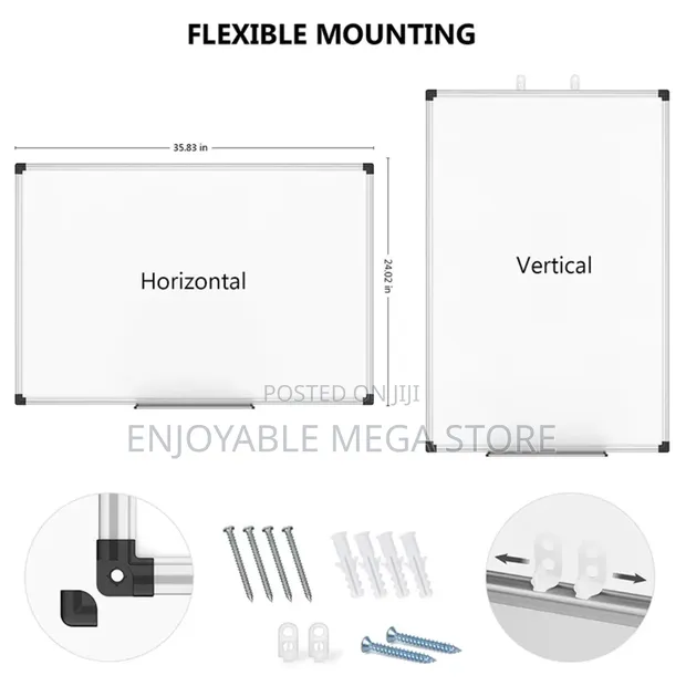 Double Sided Magnetic Whiteboard 60x90cm - 1