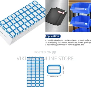 Blue 400 File Folder Labels - Self-Adhesive Stickers