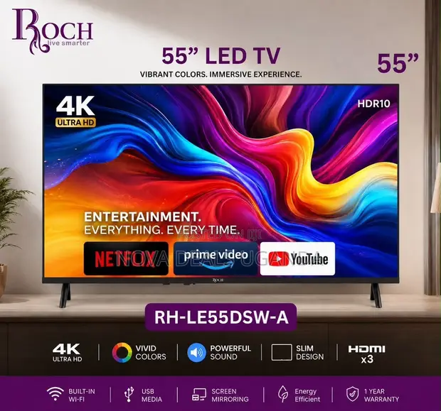 Roch 55-Inch Smart LED TV RH-LE55DSW-A - 1