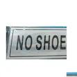 5 Pieces 'No Shoes' Self-Adhesive Sign - 1