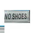 5 Pieces 'No Shoes' Self-Adhesive Sign - 2