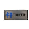 5 Pieces Man and Woman Washroom Toilet Sign Set - Blue - 1