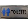 5 Pieces Man and Woman Washroom Toilet Sign Set - Blue - 2