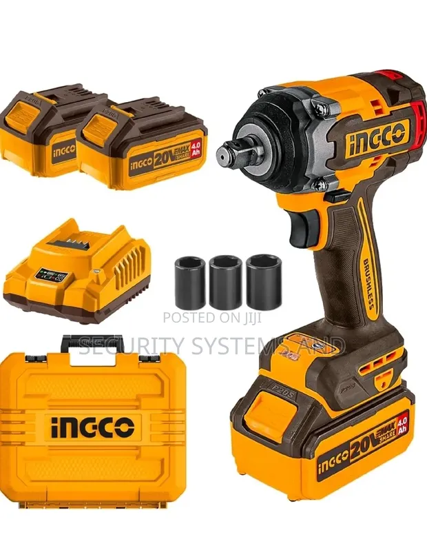 INGCO 20V Brushless Cordless Impact Wrench 1/2" - 1