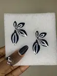 Silver Statement Earrings - 1