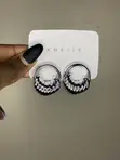 Silver Statement Earrings - 5