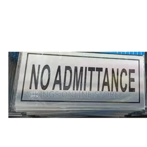 Self-Adhesive 'No Admittance' Sign