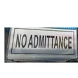 Self-Adhesive 'No Admittance' Sign - 2